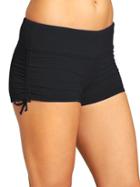 Athleta Womens Scrunch Short Black/black Size L