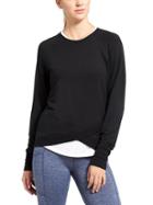 Athleta Womens Criss Cross Sweatshirt Size 2x Plus - Black
