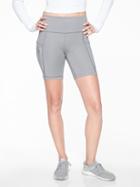 Athleta Womens Up For Anything 7 Short Cobblestone Grey Heather Size L