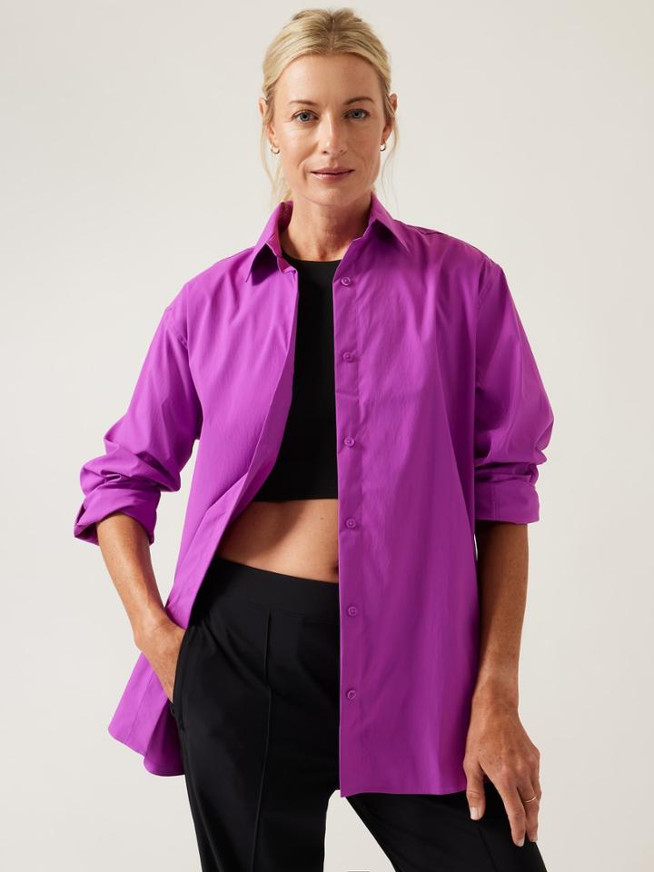 Oversized Poplin Top