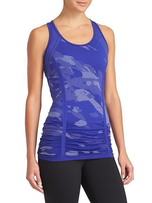 Athleta Womens Fastest Track Camo Tank Size L - Capri Blue