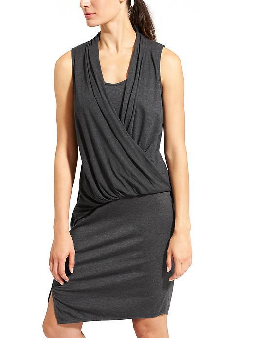 Athleta Womens Duet Dress Size L - Charcoal Grey Heather