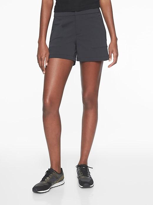 Athleta Womens Trekkie Short 4&#34 Black Size 0