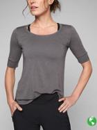 Athleta Womens Breezy Tee Size M - Silver Bells