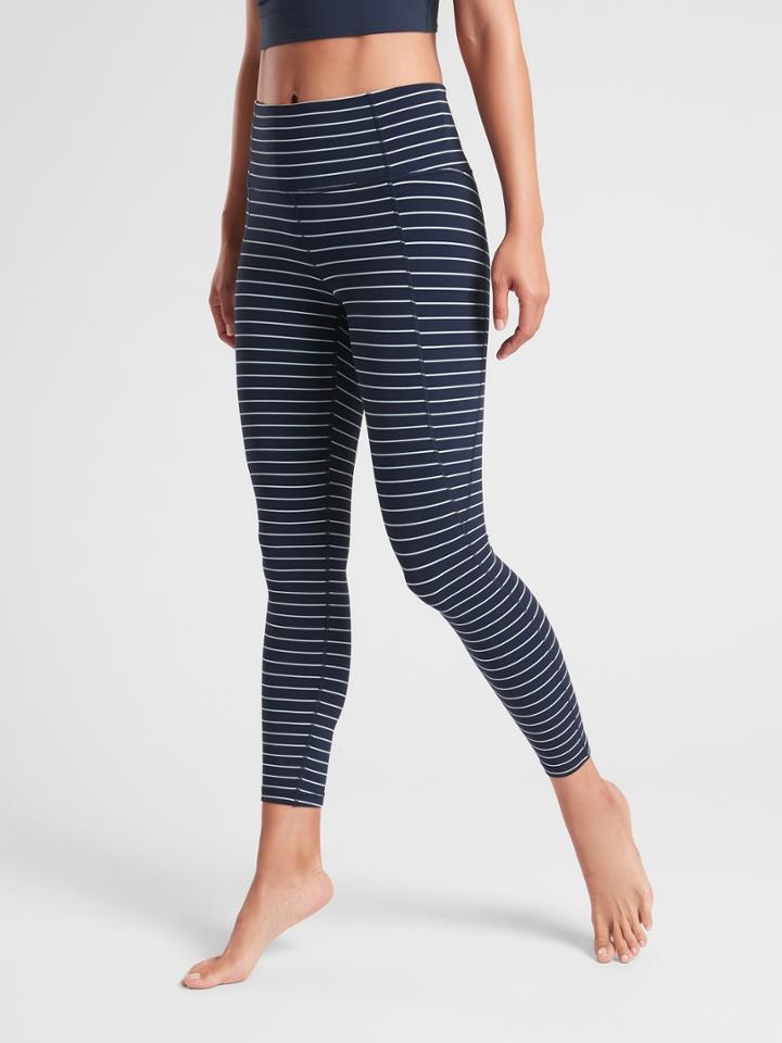 Stripe Salutation 7/8 Leggings In Powervita