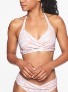 Athleta Womens South Beach Wrap Bikini Top Pink Quartz Size 32b/c