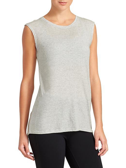 Athleta Womens Transcend Tank Size L - Light Grey Heather