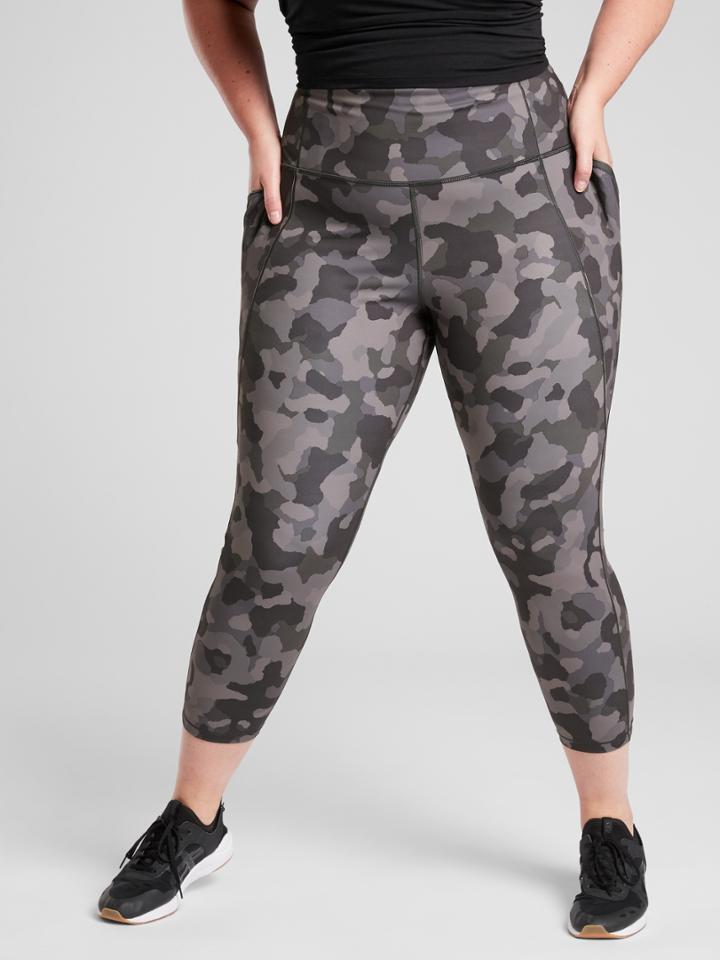 Lightning Stash Pocket Camo 7/8 Leggings In Supersonic
