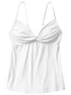 Athleta Womens Knot Front Tankini Size M - White