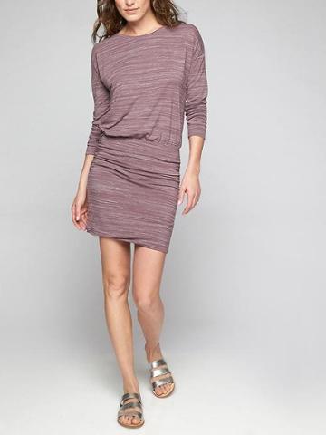 Athleta Womens Avenues Dress Dusty Plum Size S