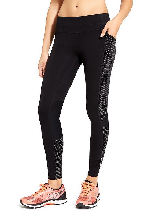 Athleta Womens Dot Be Free Tight Size M Tall - Black