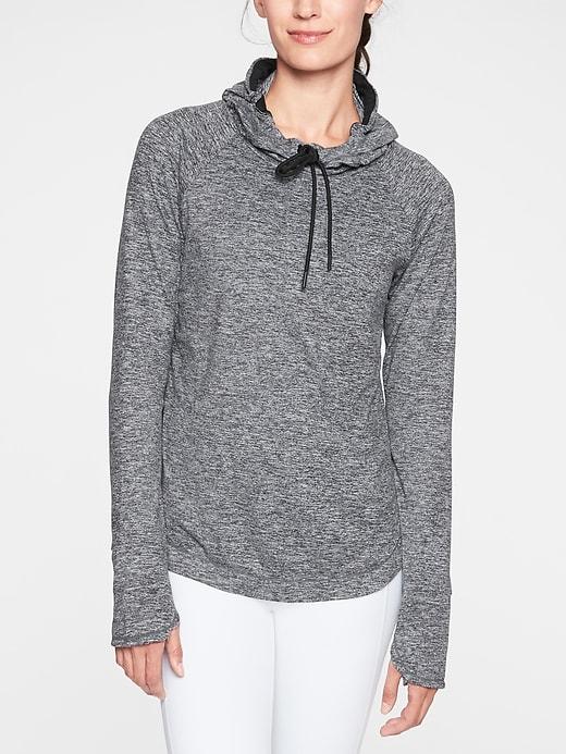 Athleta Womens Uptempo Hoodie Charcoal Grey Size Xs