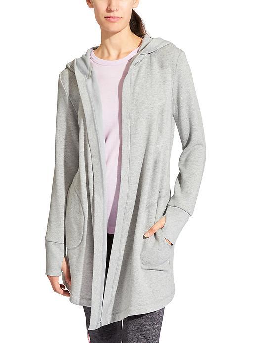 Athleta Womens Cozy Karma Wrap Size L - Light Grey Heather