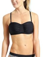 Athleta Womens Waterfall Bandeau Bikini Size 32b/c - Black
