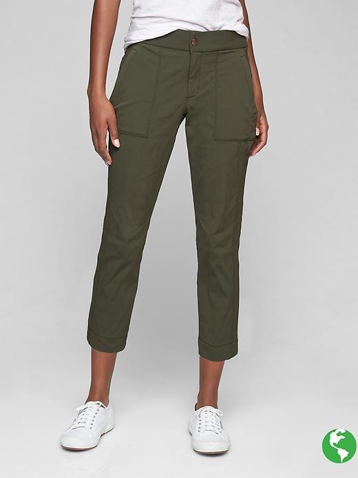 Athleta Womens Trekkie Crop Size 10 - Darker Forest Green