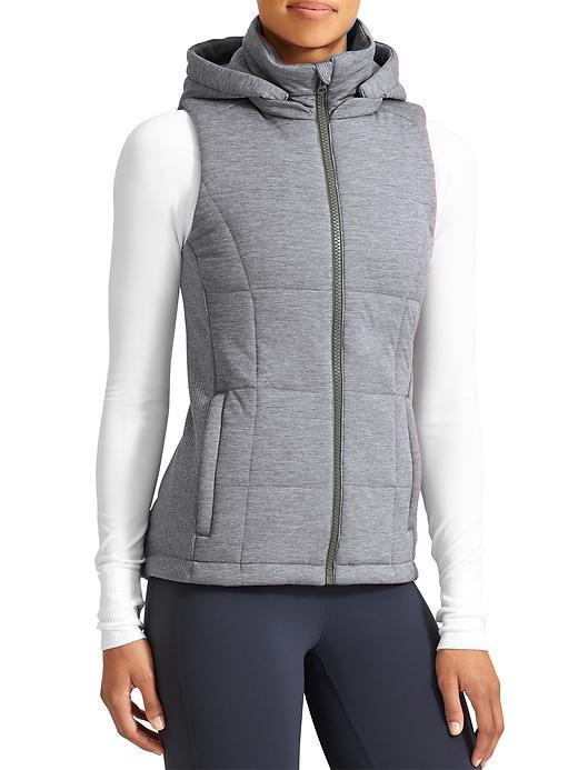 Athleta Womens Lookout Vest Size L - Cobblestone Grey Heather