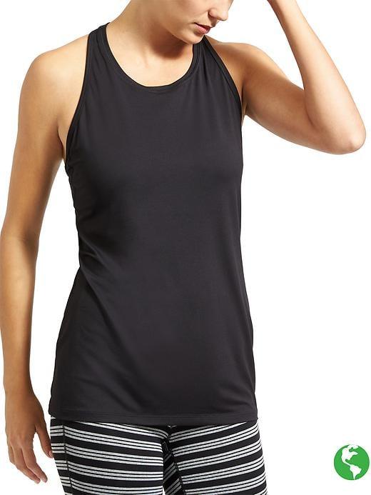 Athleta Womens High Neck Chi Tank Size L - Black