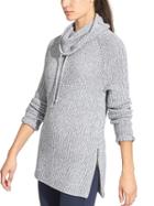 Athleta Womens Borealis Cowl Neck Sweater Size M - Grey Marl