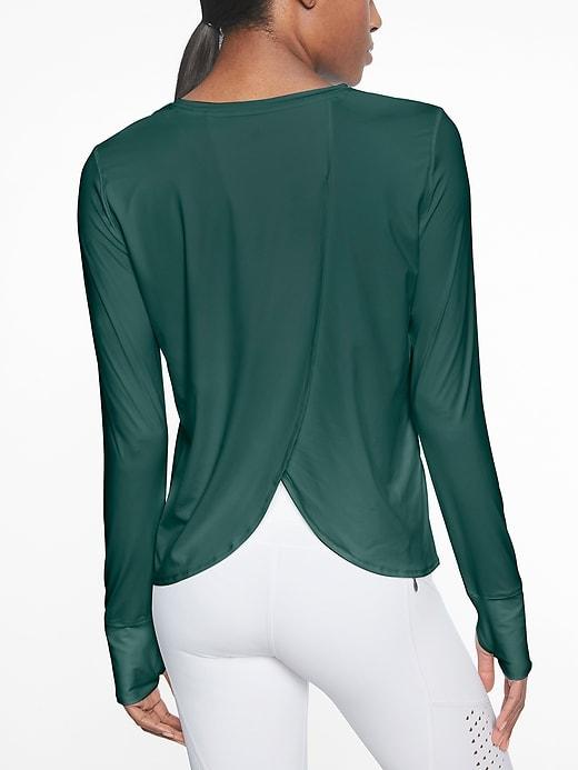 Athleta Womens Sunlover Upf Tulip Back Top Dark Jade Size Xs