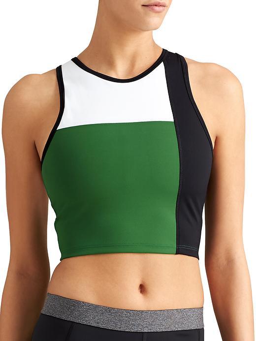 Athleta Womens Block Avenue Tank Size L - Viridian Green Color Block