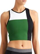 Athleta Womens Block Avenue Tank Size L - Viridian Green Color Block