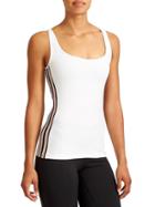 Athleta Womens Layer Up Fitted Tank Size M - Bright White