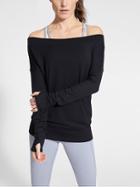 Athleta Womens Studio Barre Sweatshirt Black Size S