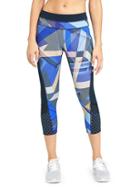 Athleta Womens Electric Geo Sonar Capri Size M Tall - Multi