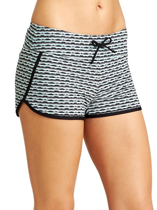Athleta Womens Waveline Kata Swim Short Size L - Light Turquoise