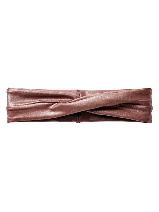 Athleta Womens Twisted Shimmer Headband Cinnamon Brown Size One Size