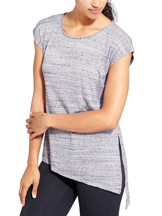 Athleta Womens Side Tie Tee Size L - Navy