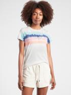 Organic Daily Tie Dye Stripe Tee