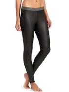 Athleta Womens Downtown Leather Legging Size L - Black