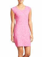 Athleta Womens Linen Charisma Dress Size L - Paradise Pink Heather