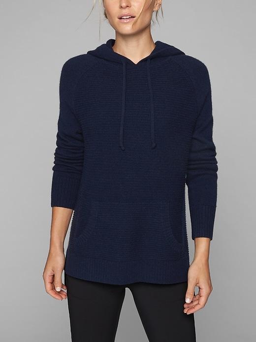 Athleta Womens Cashmere Hoodie Navy Size Xs