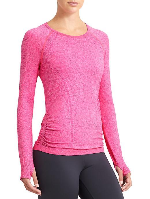 Athleta Womens Fastest Track Top Size L - Brilliant Magenta Heather