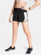 Athleta Womens High Rise Acceleration Short 3.5 Black/ White Size Xs