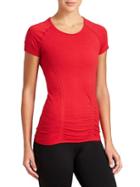 Athleta Womens Fastest Track Tee Size L - Red Delicious
