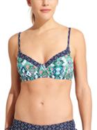 Athleta Womens Taza Kaimana Bikini Size 38b/c - Electric Jade/dress Blue