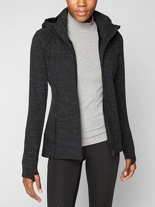 Athleta Womens Luxe Stronger Hoodie Black Multi Size 2x