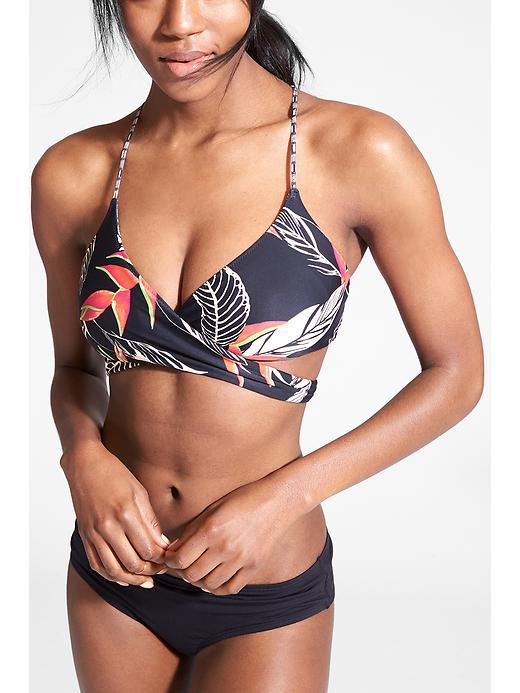 Athleta Womens Hana Reversible Wrap Bikini Size Xxs - Black