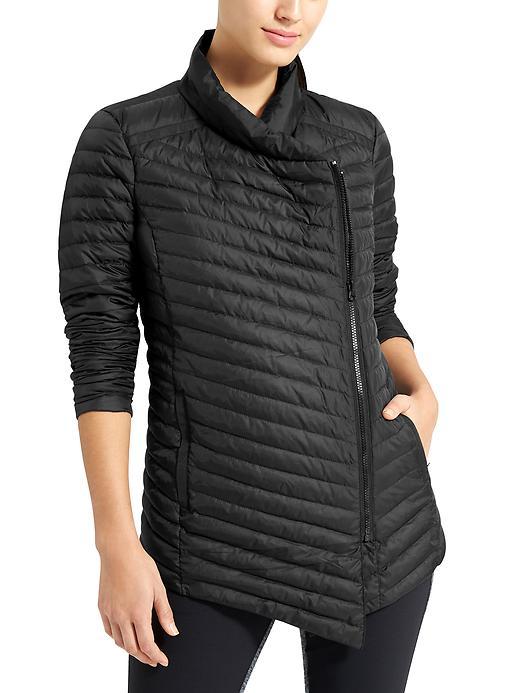 Athleta Womens So Down Jacket Size L - Black