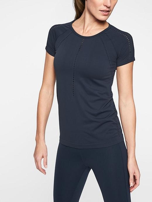 Athleta Womens Foothill Tee Navy Size Xs