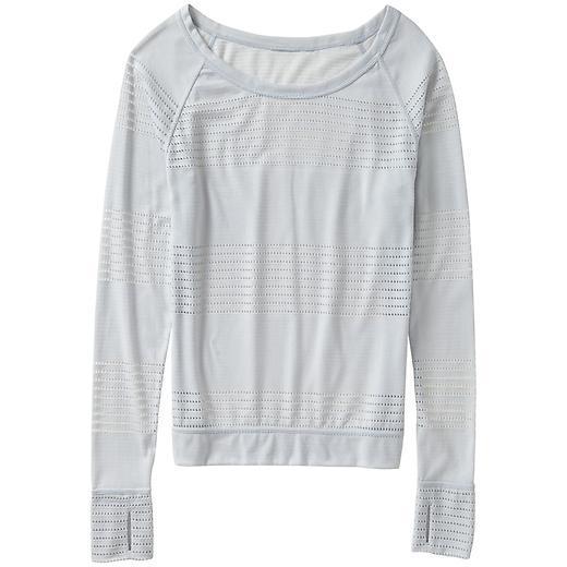 Athleta Limitless Crew Pullover - Silver Shimmer