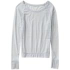 Athleta Limitless Crew Pullover - Silver Shimmer