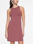 Athleta Womens Santorini High Neck Solid Dress Crushed Berry Size S