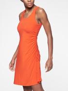 Athleta Womens Side Gather T-shirt Dress On Fire Size Xl