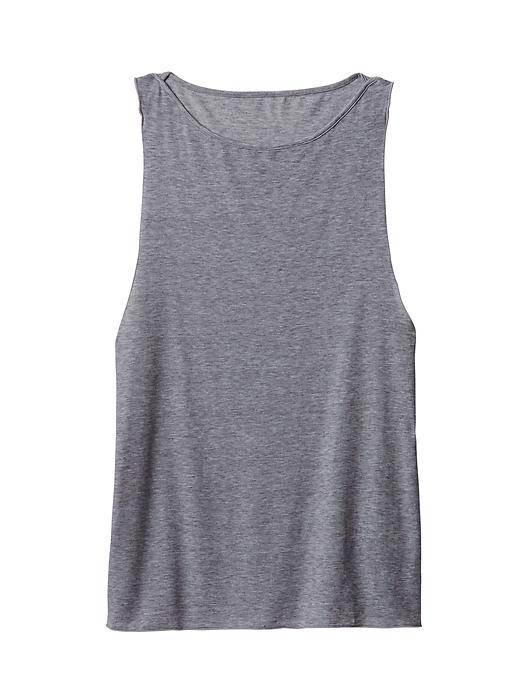 Athleta Womens Essence Low Arm Tank Size L - Grey Heather