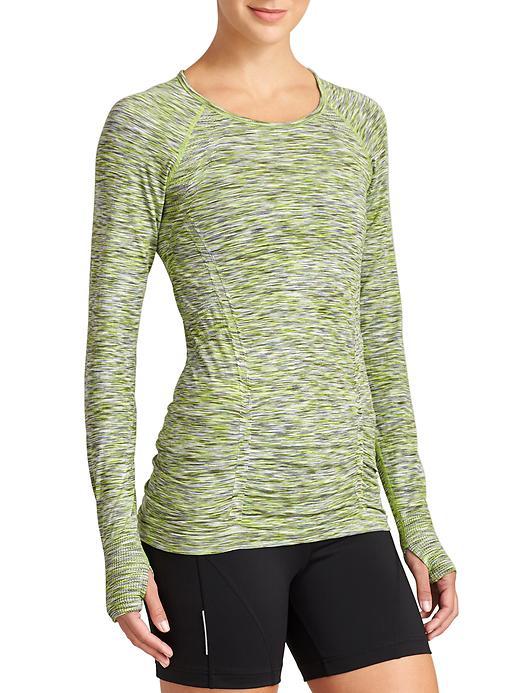 Athleta Womens Fastest Track Top Space Dye Size L - Jasper Green Space Dye