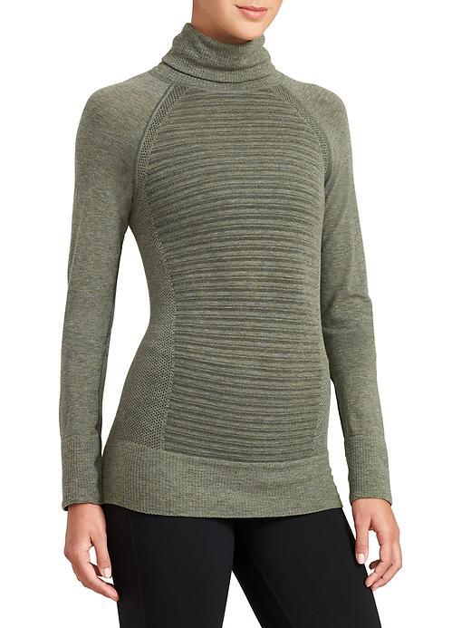 Athleta Womens Devotion Turtleneck Size L - Dark Jasper Green